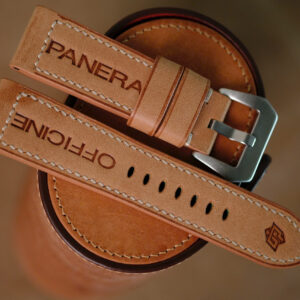 Handmade beige strap for Panerai size 24-22 or any size