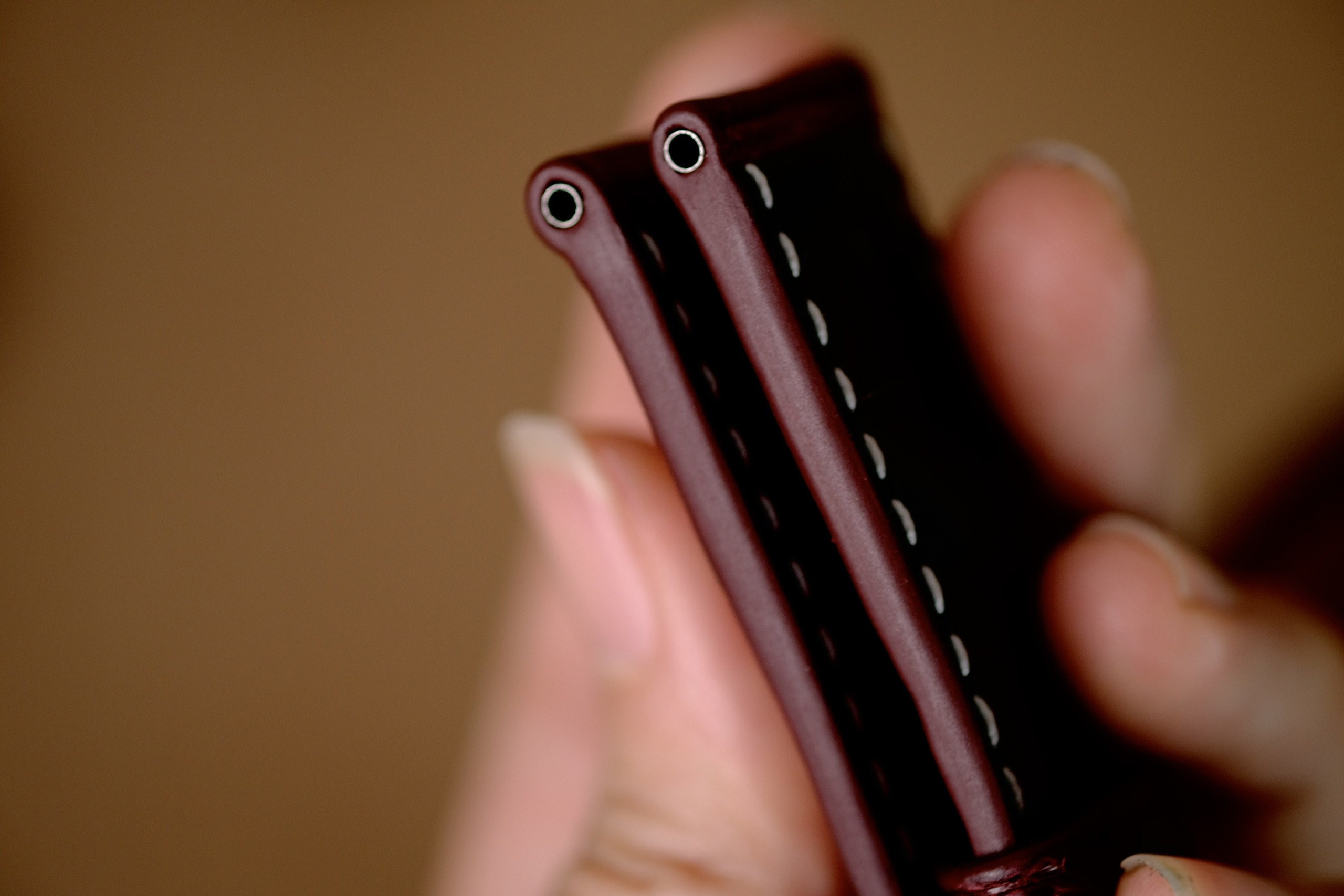 Handmade Red Bordeaux Crocodiles strap for Panerai - Image 5
