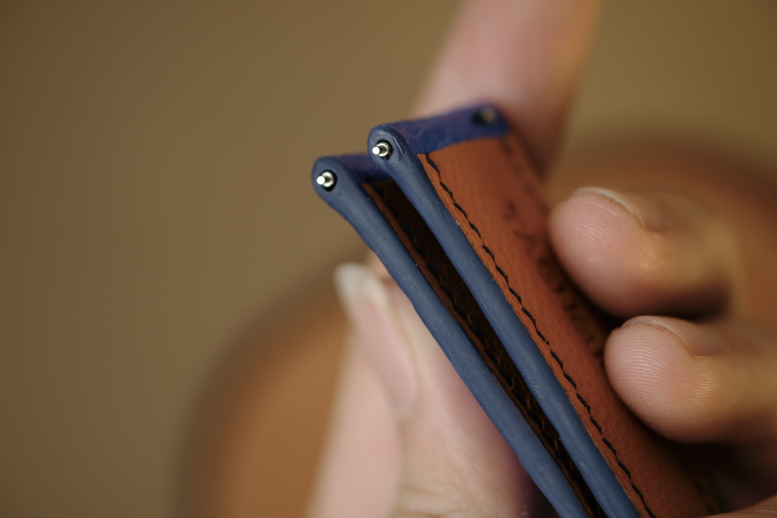 Handmade blue Ostrich strap for Tag Heuer - Image 5