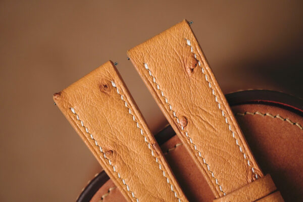 Handmade TAN Ostrich strap for Patek Philippe - Image 3