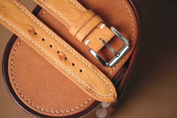 Handmade TAN Ostrich strap for Patek Philippe - Image 4