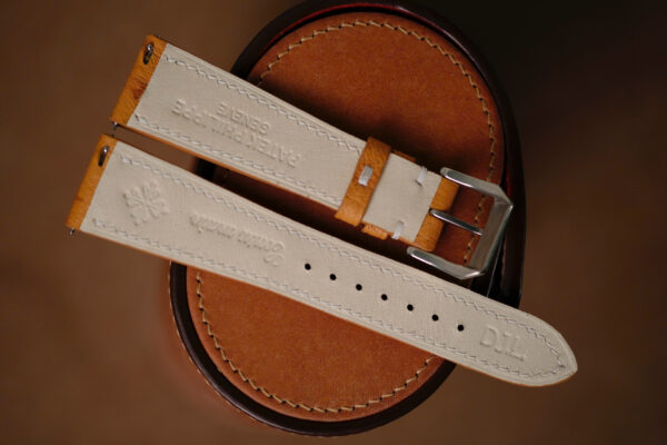 Handmade TAN Ostrich strap for Patek Philippe - Image 6