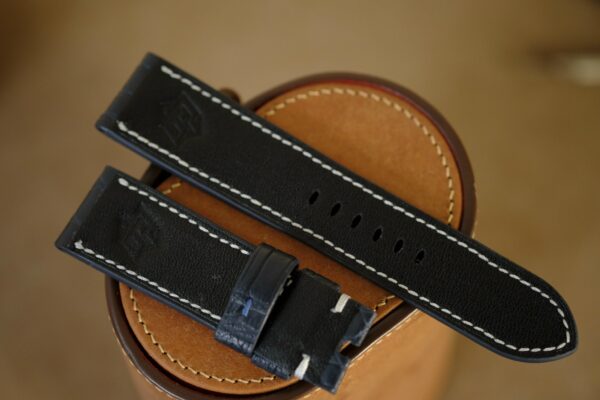 Handmade navy blue strap for PAM Panerai - Image 6