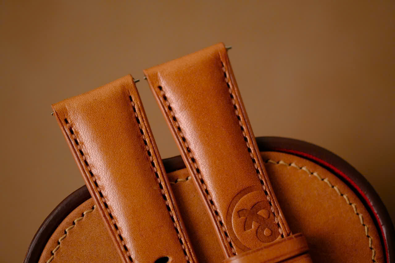 Custom Handmade Brown Leather Strap for Bell & Ross – Size 22/18mm - Image 3