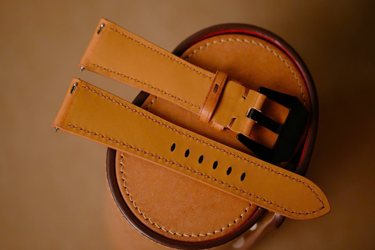 Custom Handmade Brown Leather Strap for Bell & Ross – Size 22/18mm - Image 6